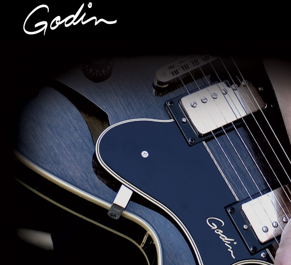 Picture: Godin Guitar Logo and guitar
